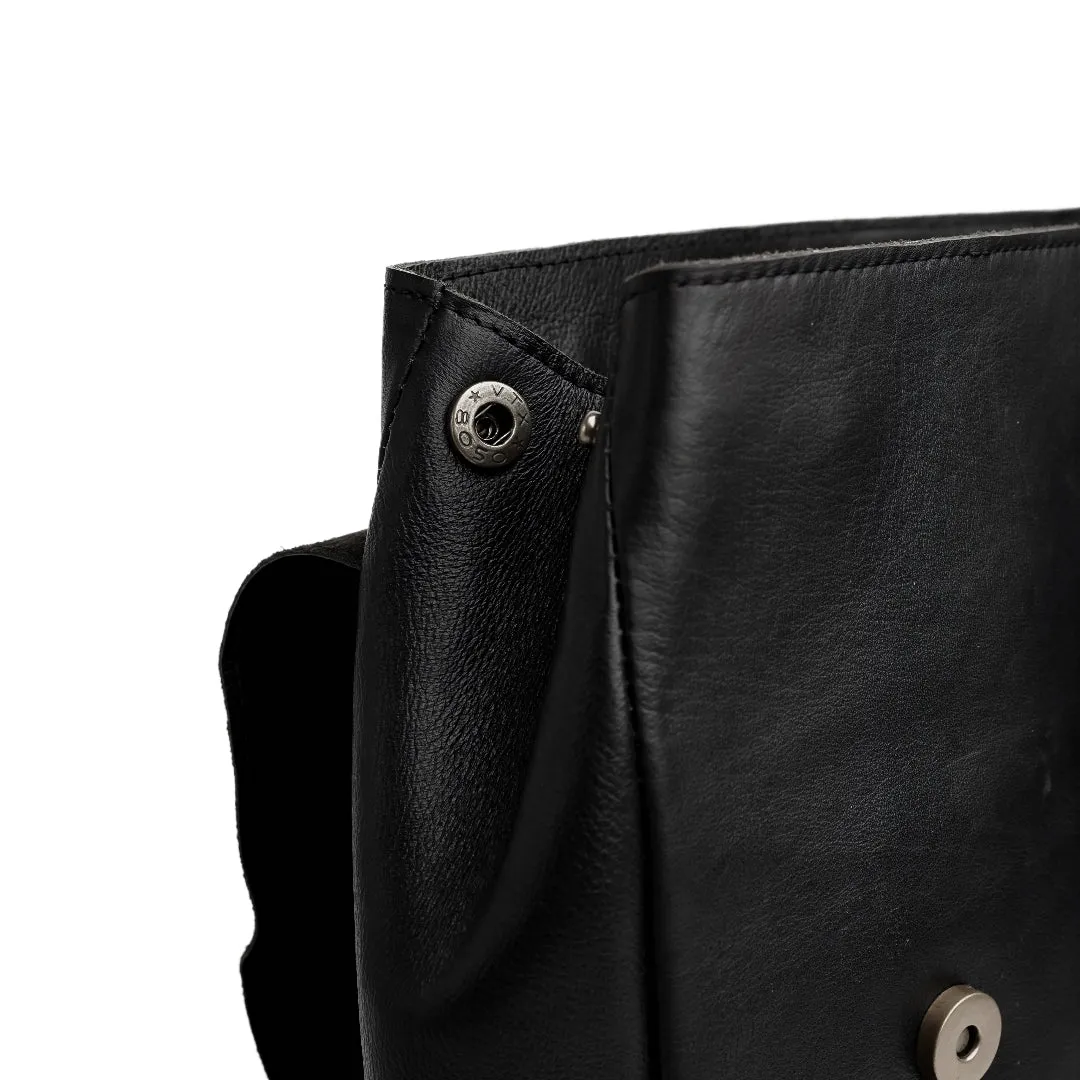 Nomad Vintage Leather Backpack- Black