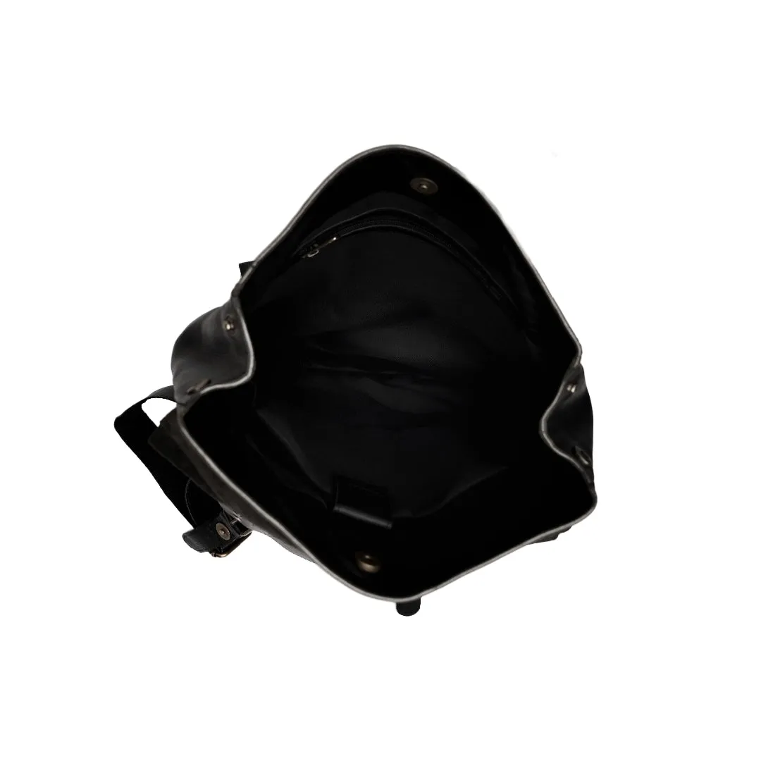 Nomad Vintage Leather Backpack- Black