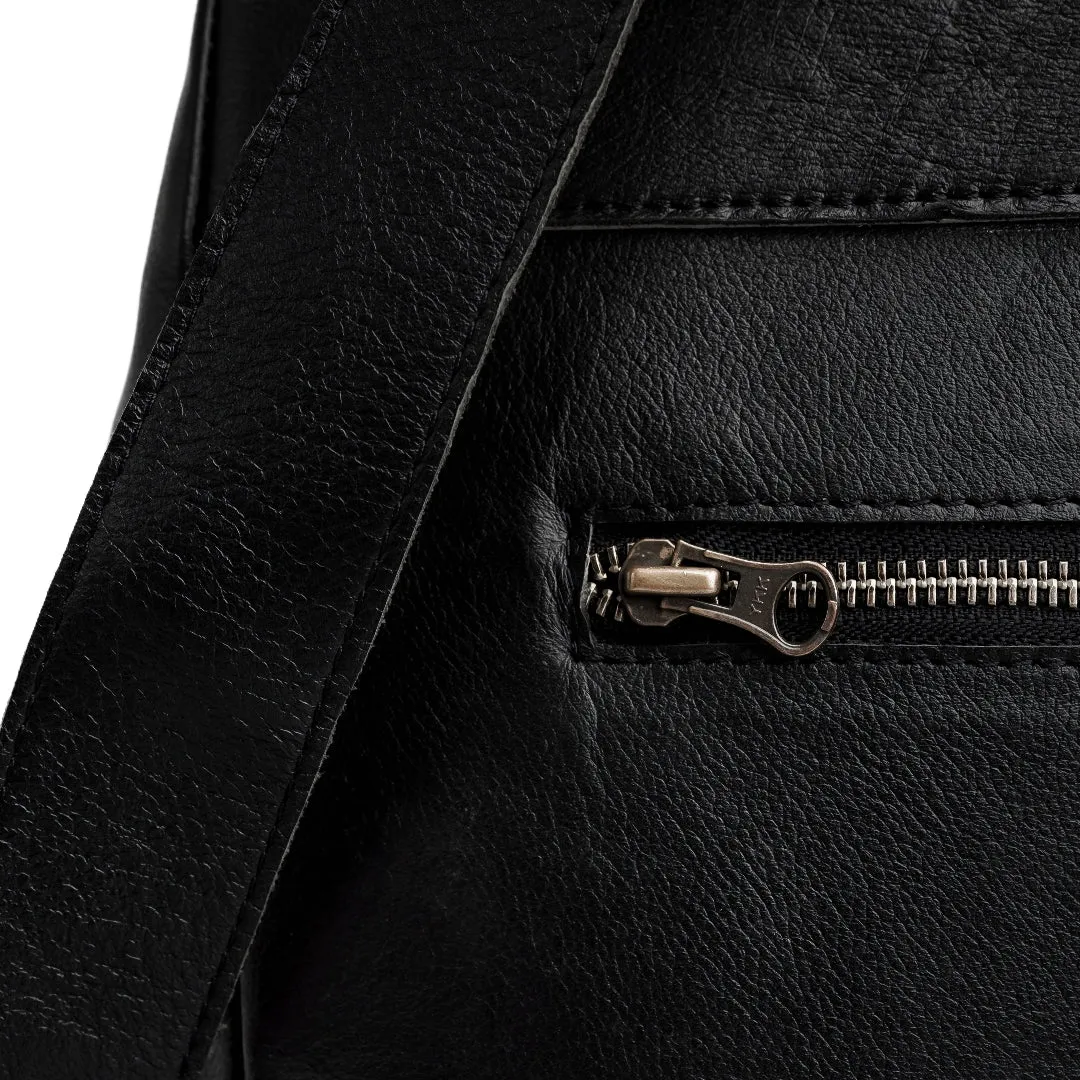 Nomad Vintage Leather Backpack- Black
