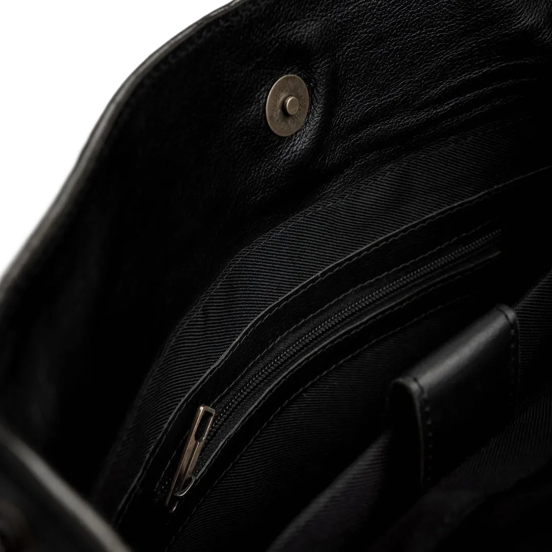 Nomad Vintage Leather Backpack- Black