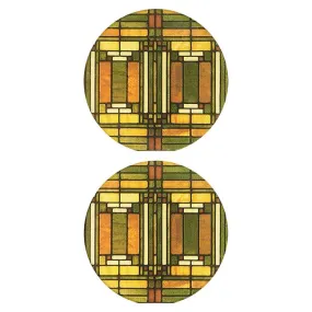 Oak Park Skylight Car Coasters, Set of 2