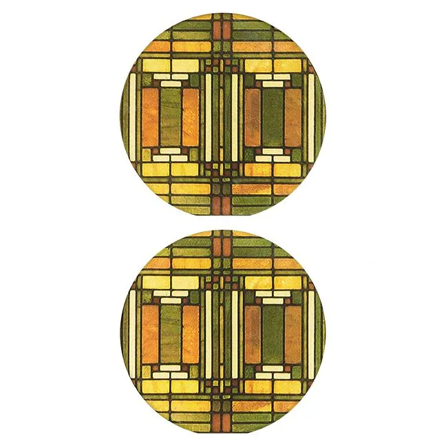 Oak Park Skylight Car Coasters, Set of 2