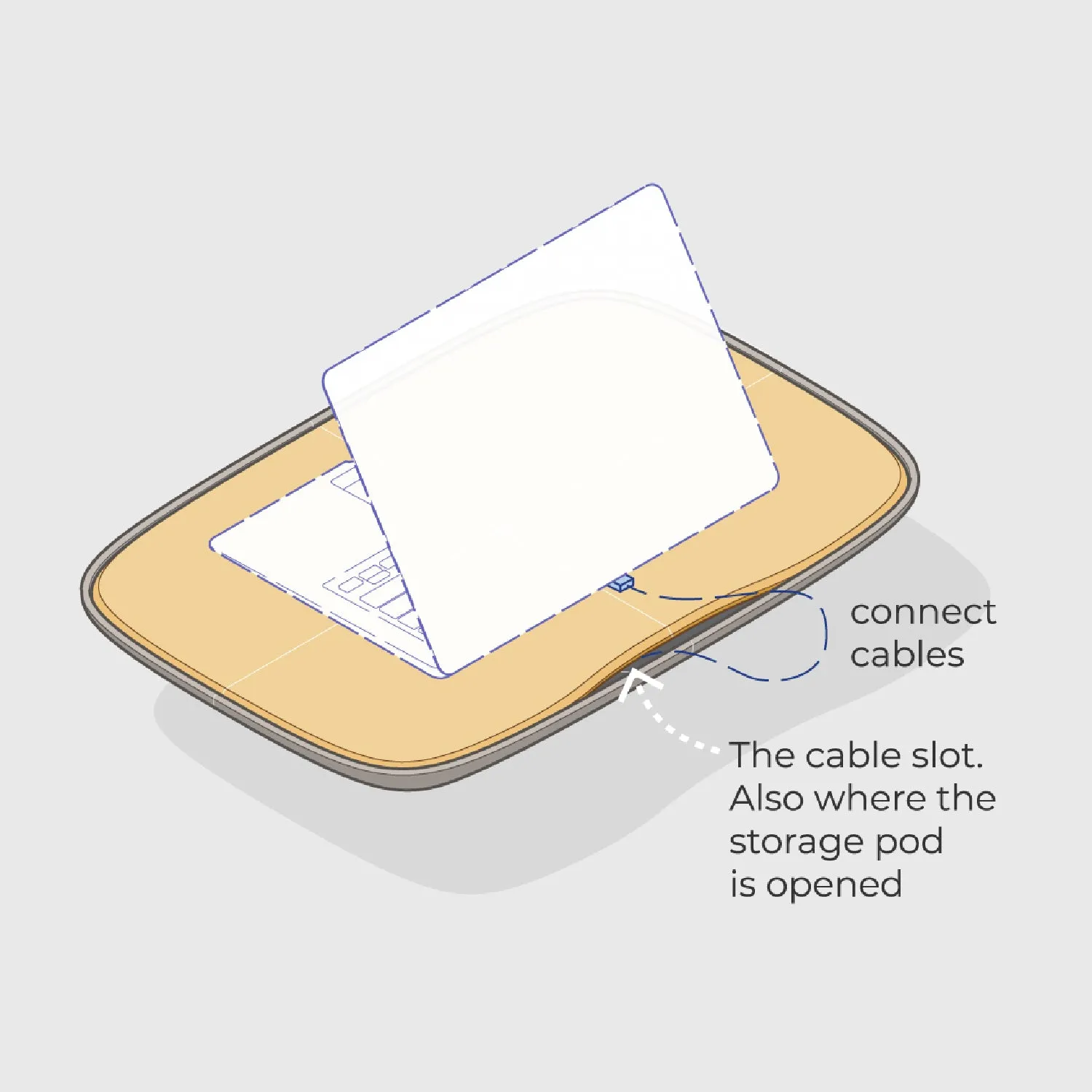objct co | lapod lap desk  | ash   natural - DC