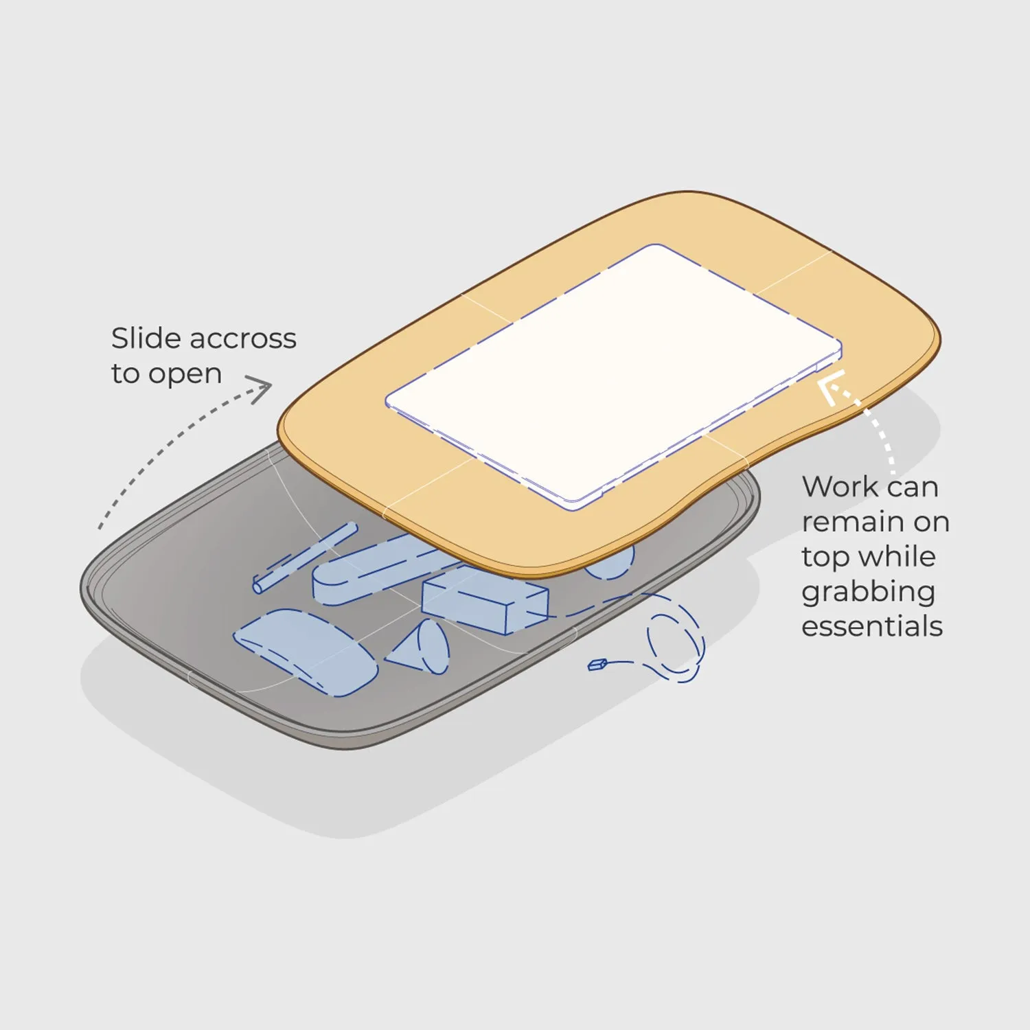 objct co | lapod lap desk  | ash   natural - DC