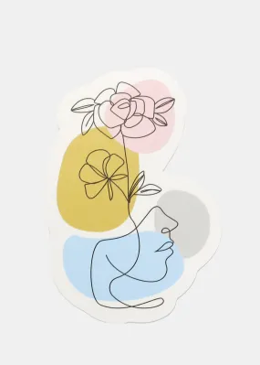 Official Key Items Sticker - Floral Face