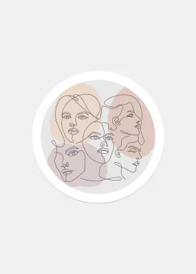 Official Key Items Sticker - Girls Sketch