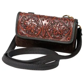 Ohlay Bags KBK107 Clutch Hand Tooled Hair-On Genuine Leather Women Bag Western Handbag Purse