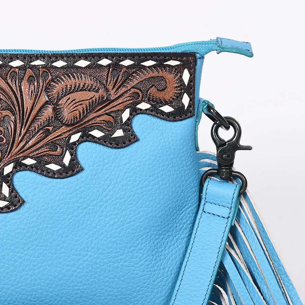 OHLAY Crossbody Hand Tooled Genuine Leather Women Bag Western Handbag Purse