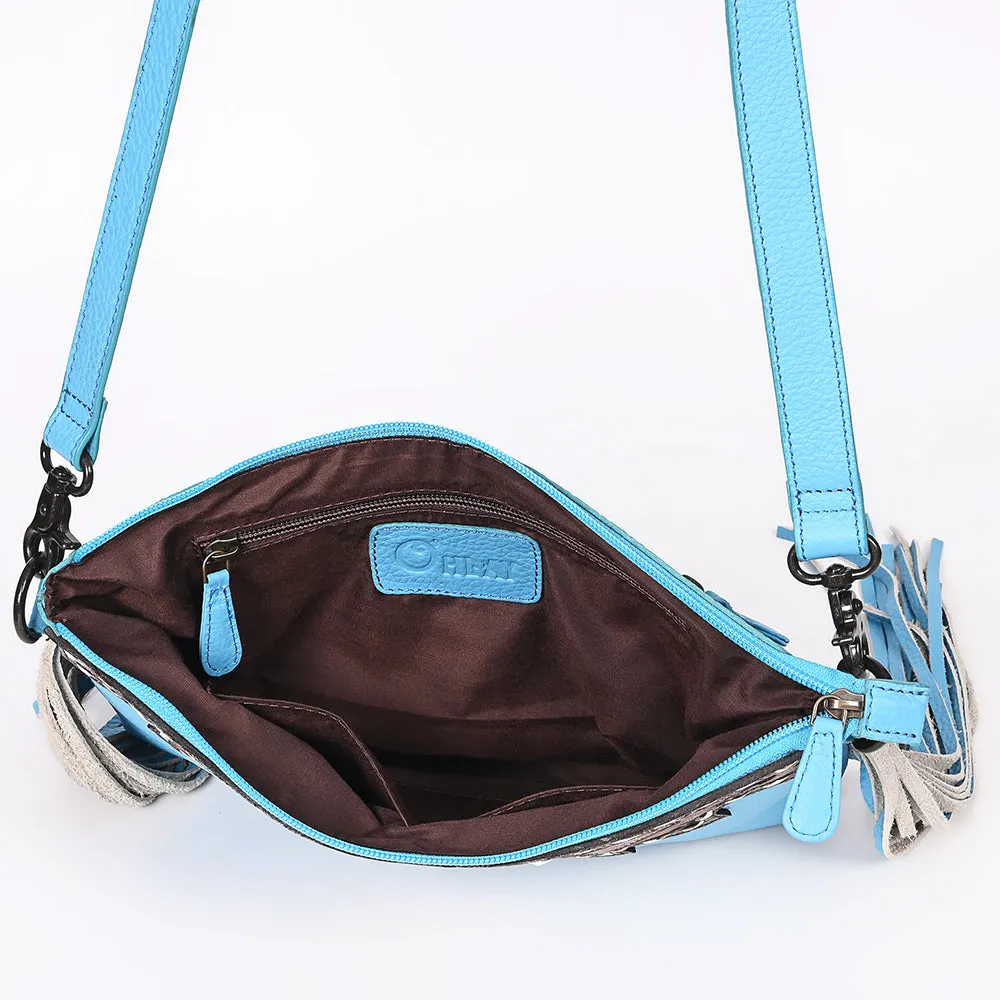 OHLAY Crossbody Hand Tooled Genuine Leather Women Bag Western Handbag Purse