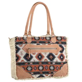 OHLAY OHV266 TOTE Upcycled Wool Upcycled Canvas Genuine Leather women bag western handbag purse