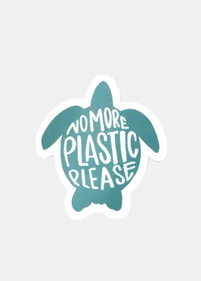 Oki Sticker- No More Plastic