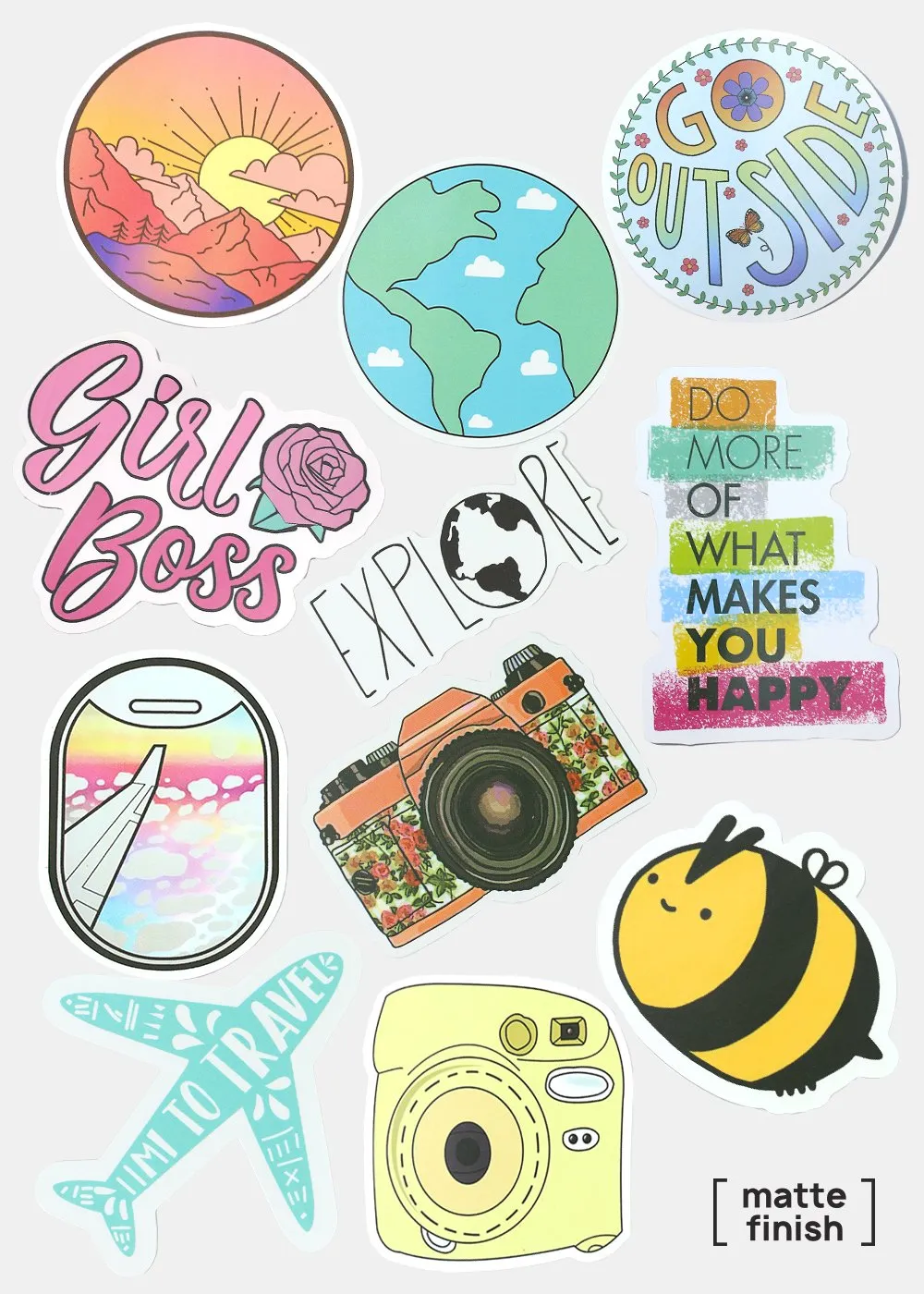 Oki Sticker- Rainbow Clouds