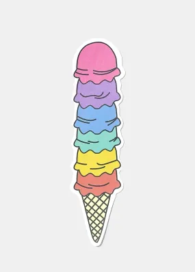 Oki Sticker- Rainbow Ice Cream