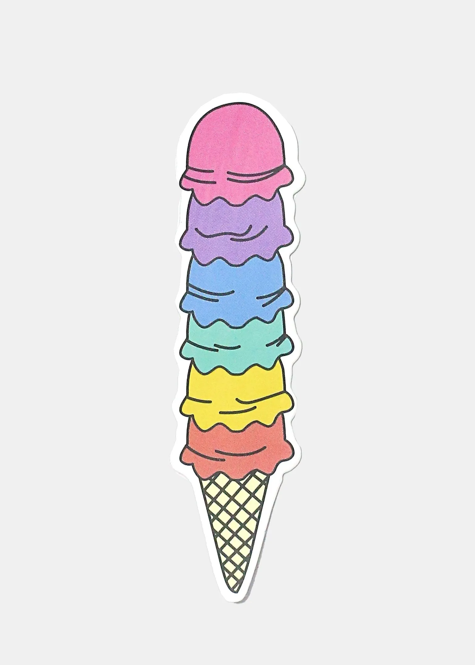 Oki Sticker- Rainbow Ice Cream