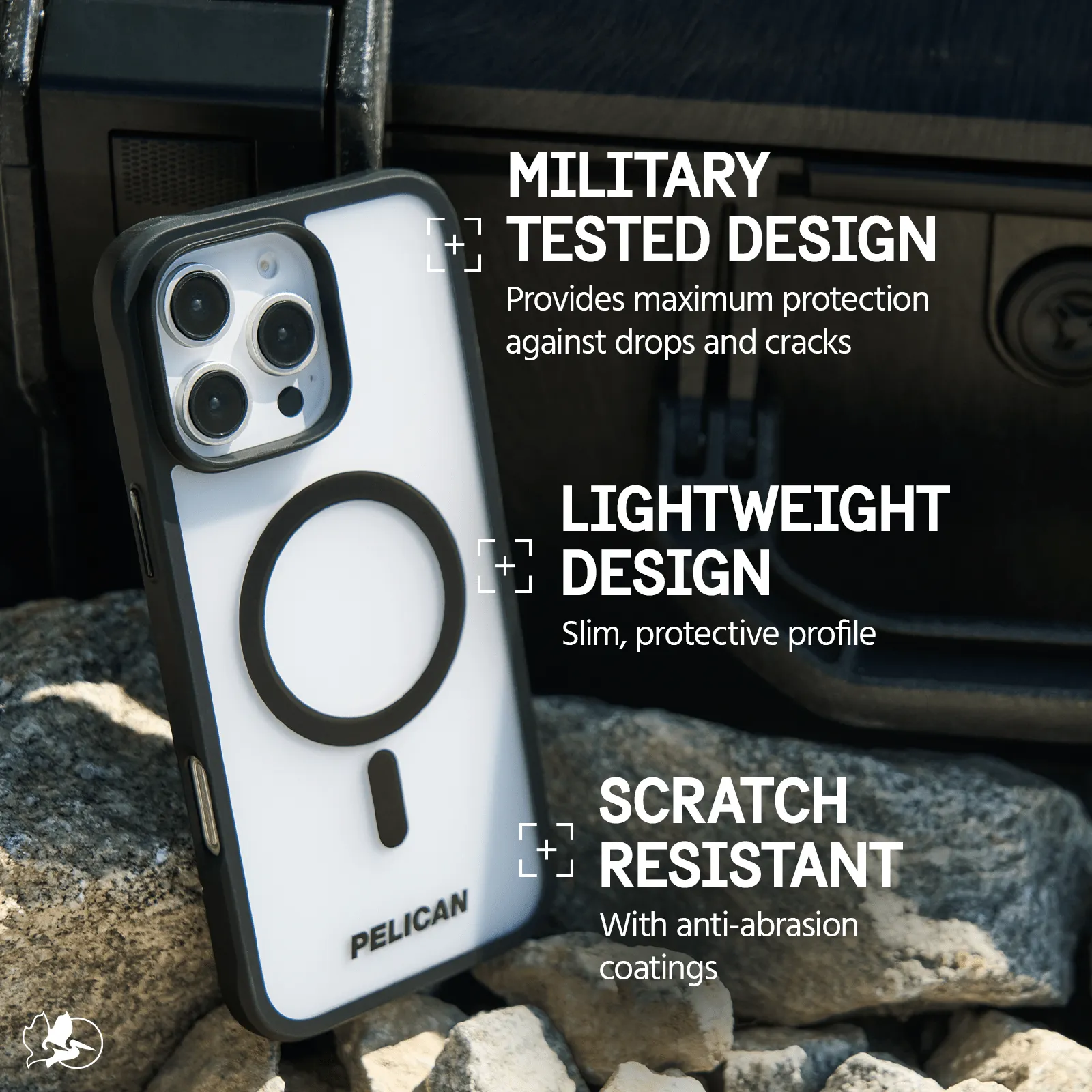 Pelican Ranger Frosted Clear MagSafe - iPhone 16 Pro