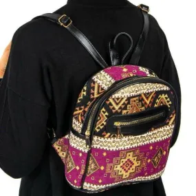 Purple & Navy blue Turkish tribal Travel backpak