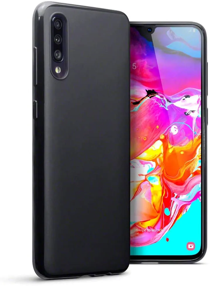 Samsung Galaxy A70 Gel Cover - Black