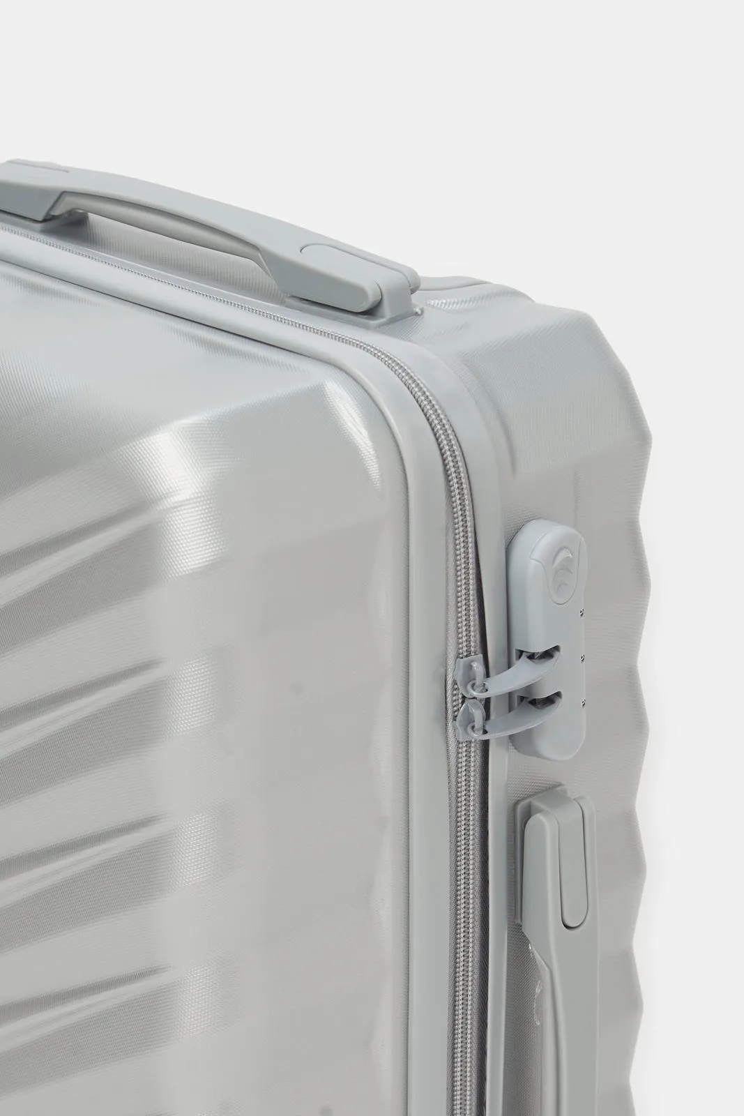 Silver Hard Abs Trolley Luggage 20 Inch