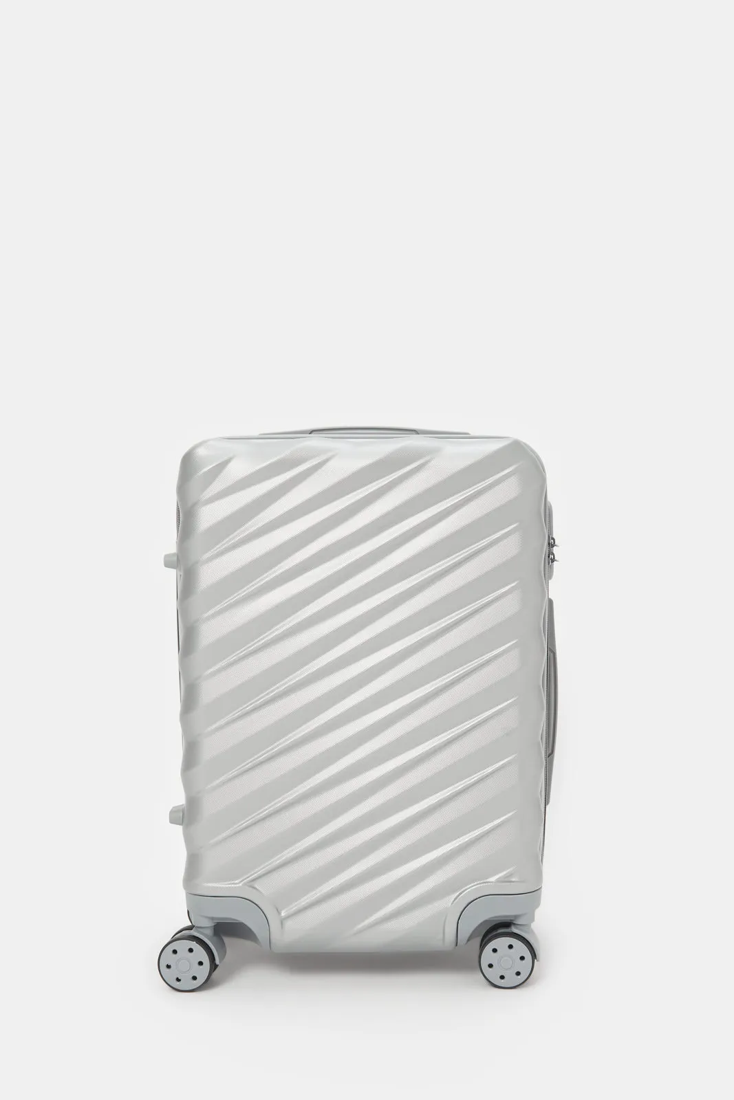 Silver Hard Abs Trolley Luggage 20 Inch