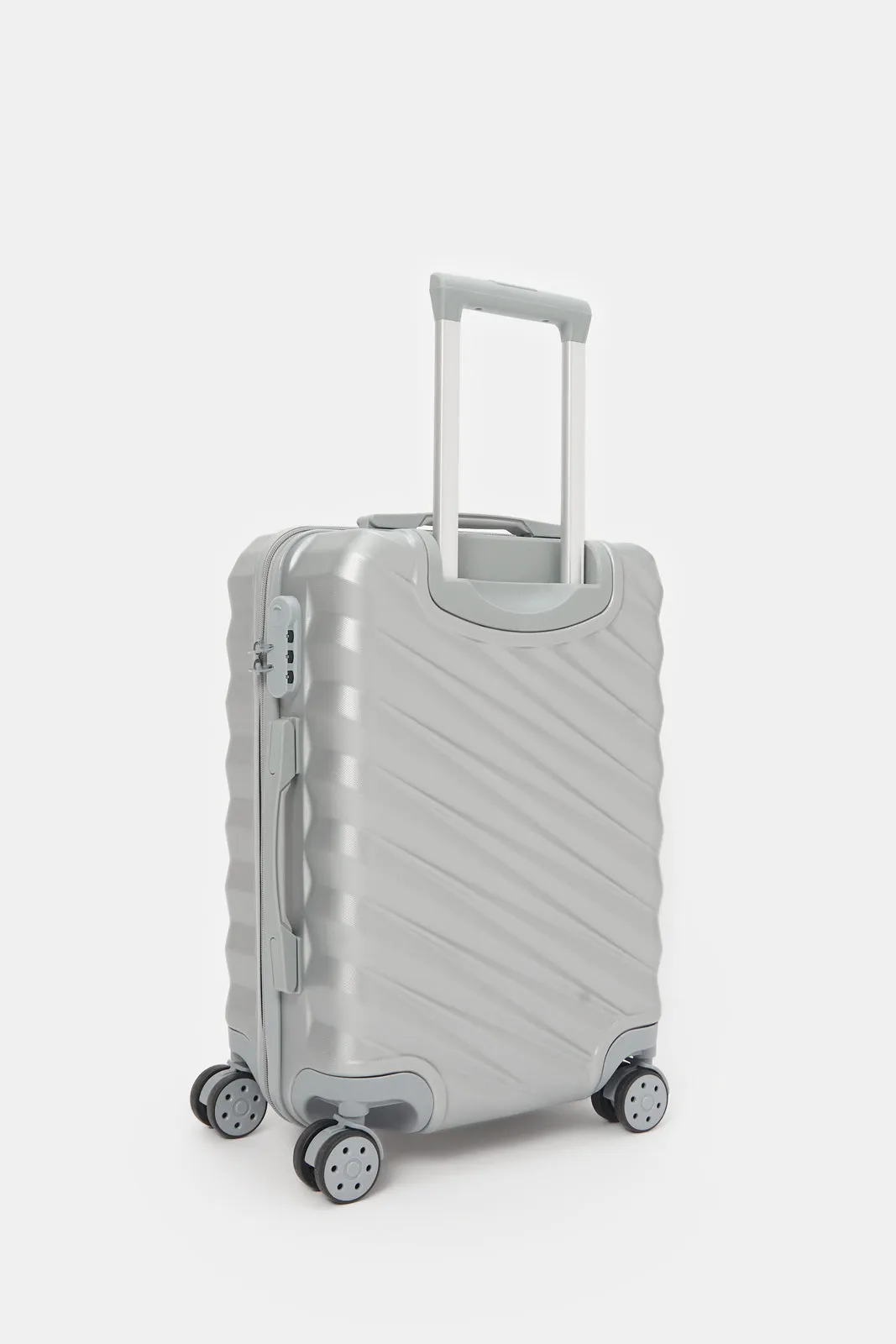 Silver Hard Abs Trolley Luggage 20 Inch