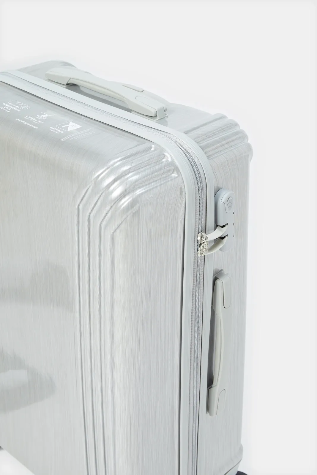Silver Trolley Travel Luggage (28 Inch)