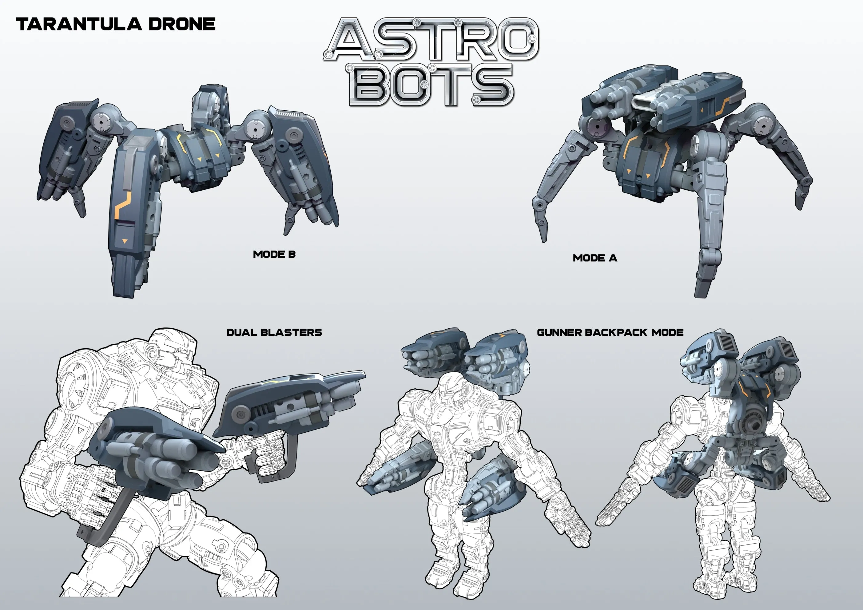 Toy Notch - Astrobots A03 Tarantula and Wasp 2 Pack