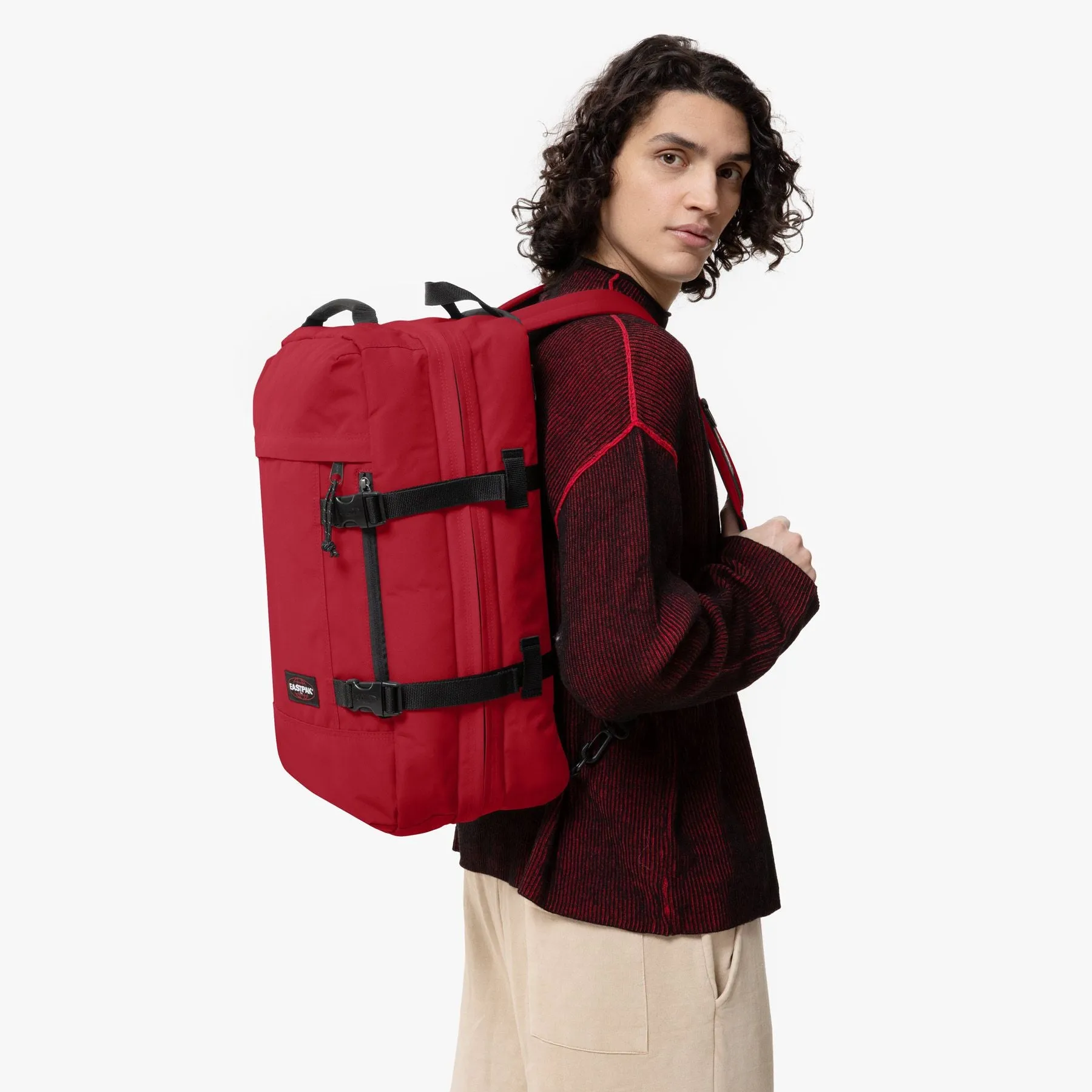 TRAVELPACK Large backpack with laptop sleeve - Scarlet Red