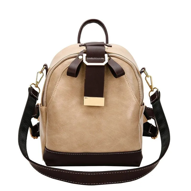 Trendy Cute Little PU Leather Backpack For Women