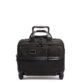 Tumi Alpha Deluxe Wheeled Brief - Black