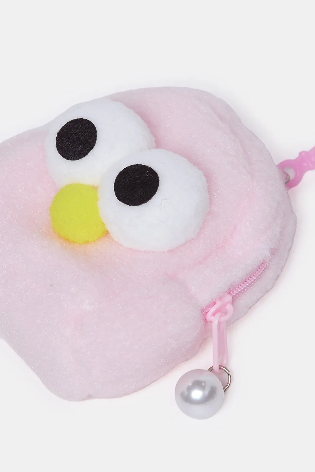 Women Pink Embellished Bird Bag Add-On