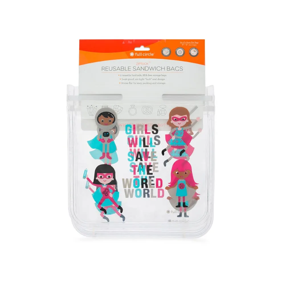 Ziptuck Reusable Sandwich Bags - Set of 2